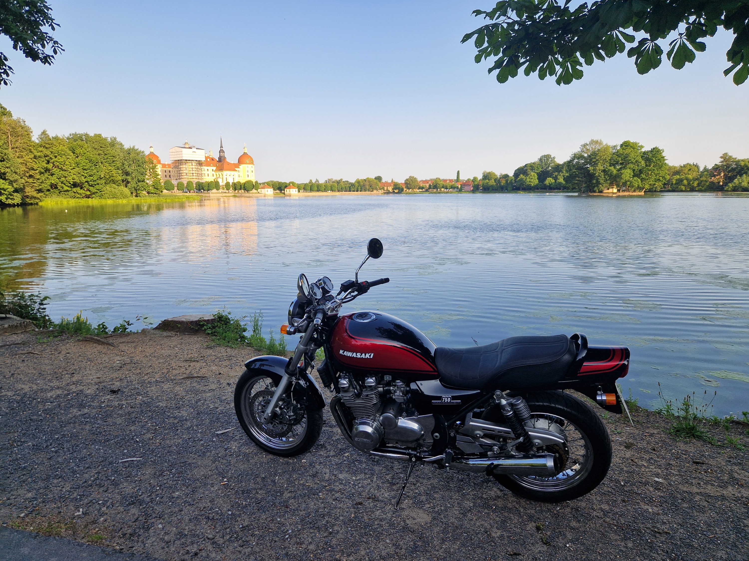 Zephyr 750 am Moritzburger Schlossteich